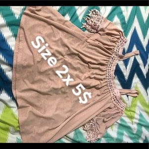 Cold shoulder blouse